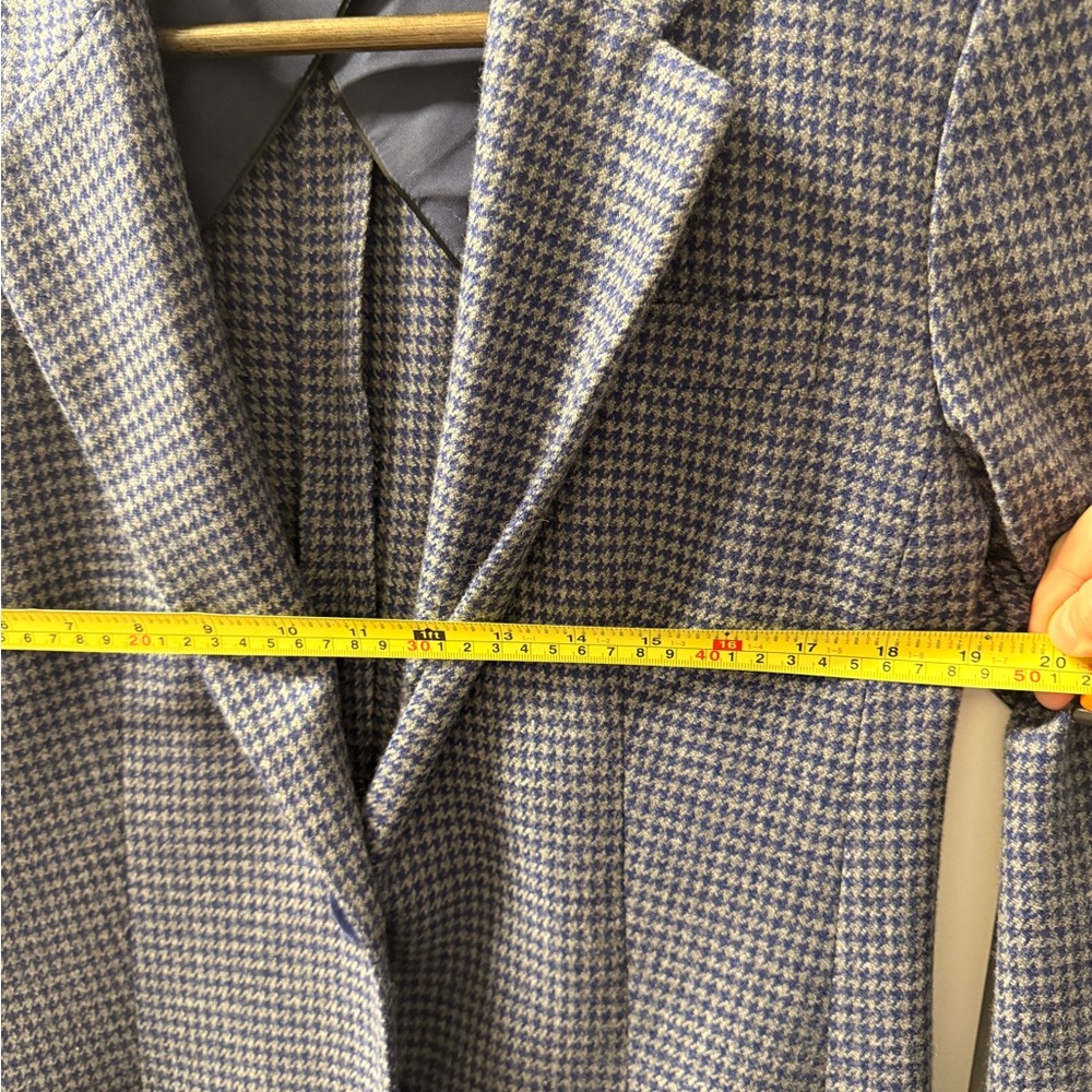 Kiton Blue and Gray Checkered Jacket - Picture 6 of 7